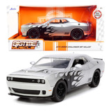 2015 Dodge Chellenger Srt Hellcat Silver Bigtime Jada 1:24 