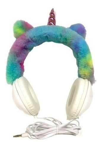 Auricular Vincha Unicornio Peluche Orejas Mic Manos Libres