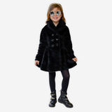 Novo Sobretudo Infantil Casaco Ted Forro Menina Moda Inverno