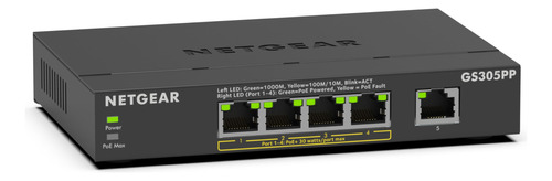 Conmutador Ethernet Gigabit Poe De 5 Puertos Gs305pp