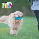 Juguete Para Perros Pesa Flexible C/sonido Grande Color Azul