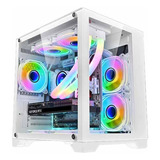 Gabinete Matx Pc Gamer Bpc-345w C/4 Cooler S/ Fonte Branco