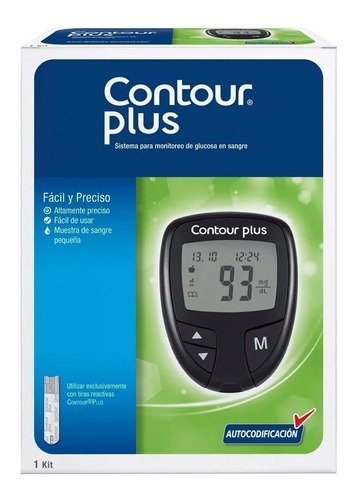 Kit Glucómetro Contour Plus Con 5 Piezas