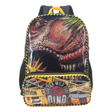 Mochila Escolar Infantil Diseño Dinosaurio Reforzada 16