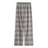 Pantalones Casuales Cepillados Para Hombre Q, Ropa De Dormir