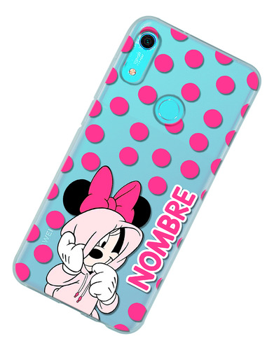 Funda Para Huawei Minnie Mouse Personalizada Tu Nombre