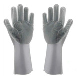 Guantes Silicona X2esponja Lavaplatos Mascota Cocina Moderno