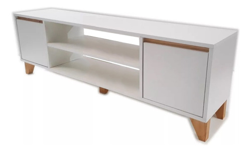 Mesa Tv  Escandinava  Nordica Madera Rack Led Lcd