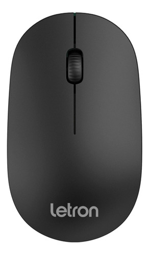 Mouse Sem Fio Office Slim Preto Wireless Ergonômico Letron