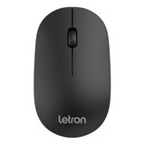 Mouse Sem Fio Office Slim Preto Wireless Ergonômico Letron