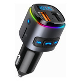 1 Qc 3.0 Bluetooth Fm Transmisor Coche Adaptador De Música 1