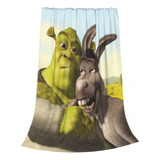 Manta Shrek Donkey Comedy Anime, 200 X 150 Cm, Forro Polar,