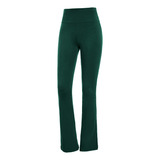 Pantalones Para Mujer, Color Cintura Alta, Corte Bota, Yoga