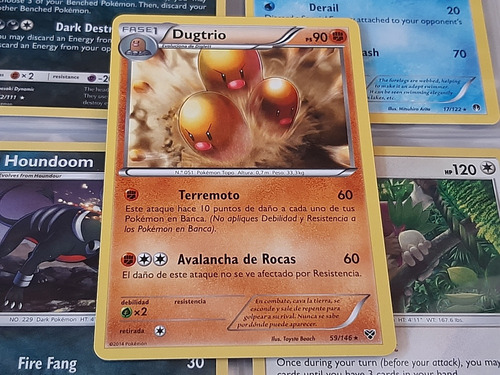 Dugtrio59/146,original De Pokemon Tcg En Español,2014,rara.