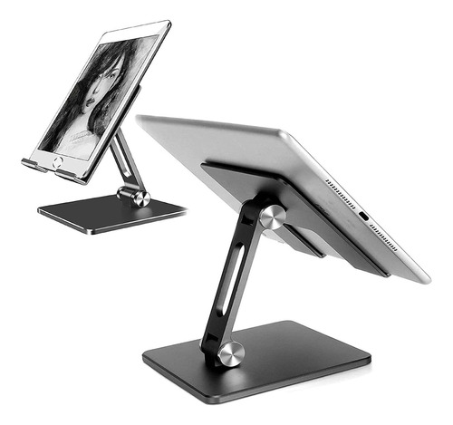 Soporte iPad Para Escritorio Ajustable, Aoliyo Plegable Alum