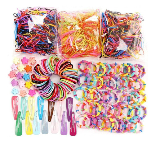 780pcs Juego De Pinzas Para Pelo Para Niñas,gomas,clips 