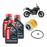 Kit Troca Óleo Yamaha Mt-03 Mt03 Motul 20w50 Mineral Fvc014