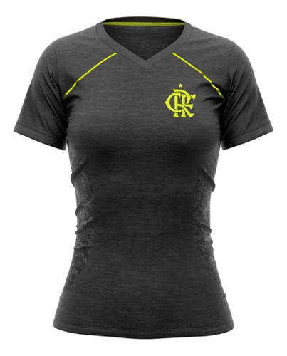 Blusa Flamengo Feminina  Baby Look Oficial Camiseta Verdant 