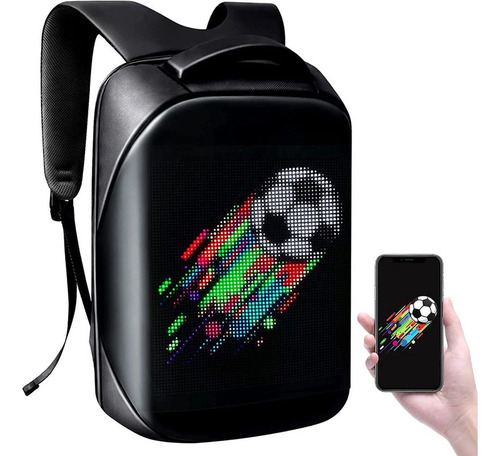 Elegante Mochila Con Pantalla Led Mochila De Negocios Inteli