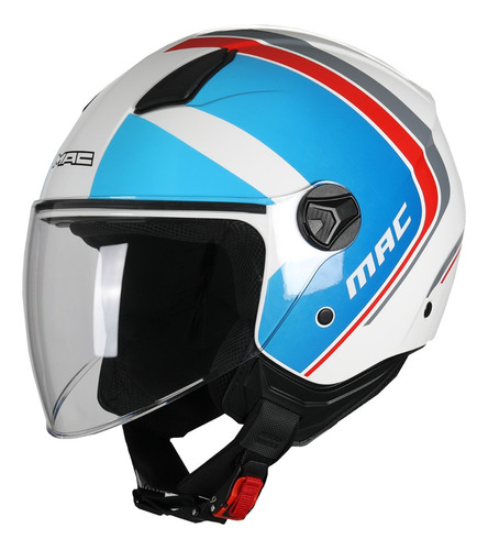 Casco Mac Beat Cyrus Of721 Brillo  Twister Kymco Elite Dompa