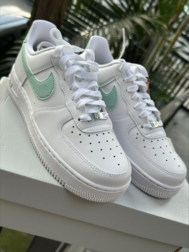 Tenis Nike Air Force 1 07 Branco Jade Ice Size 38 Br 