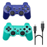 2 Pack Ps3 Wireless Controller Playstation 3 Controller Wire