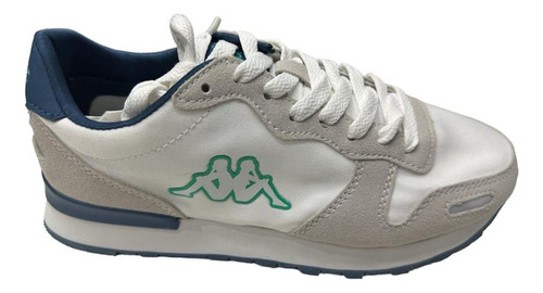 Zapatilla Kappa Logo Berlin Blanca Verde Azul