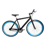 Bicicleta Urbana Rin 700 Fixed Manubrio Recto Color Celeste Tamaño Del Marco 53 Cm