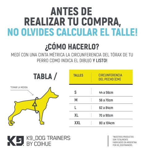 Pretal Para Perro Regulable K9 Dog Trainers
