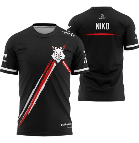 Camiseta Niko G2 2021 Esports Jersey Uniform G2