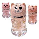 Gloss Labial Transparente Ligero Toque Luz Gatitosx3u Cute