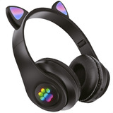 Auriculares Headset Orejas Gato Rgb Vincha Bluetooth Mic