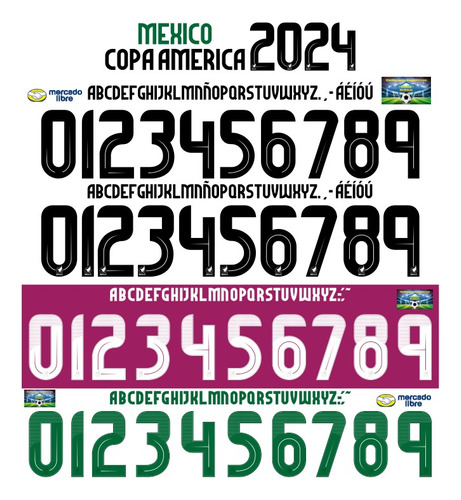 Tipografía México Copa America 2024 Archivos Pdf .ttf .eps