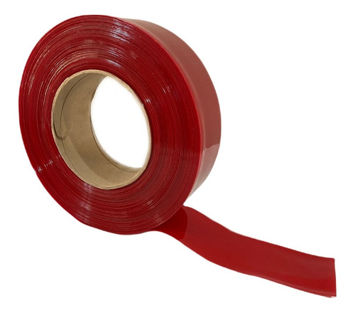 Cortina Tiras Bandas Pvc  Plastico 20 Metros 200x2mm Rojo