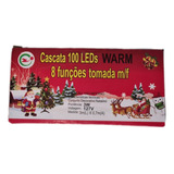 Luz De Natal Cascata 100 Leds 8 Funções