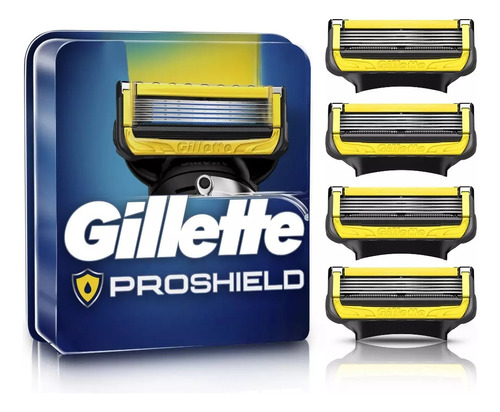 Gillette Repuesto Máquina Afeitar Proshield 4 Unidades