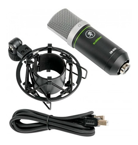 Microfono Condenser Usb Mackie Em-91cu + Cable Y Shock Mount
