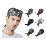 Paquete De 6 Gorros De Chef Ajustables Unisex Modernos