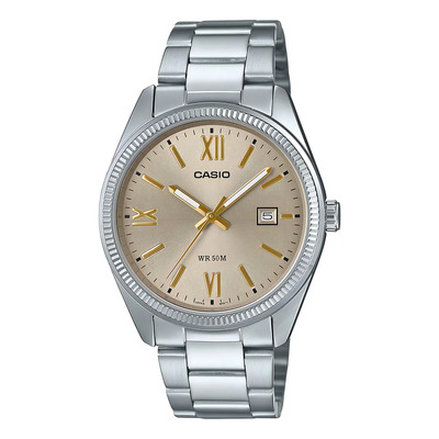 Reloj Hombre Casio Mtp-1302dd-9avdf Core Mens Correa Plateado Bisel Plateado Fondo Rosa | Meses sin interés