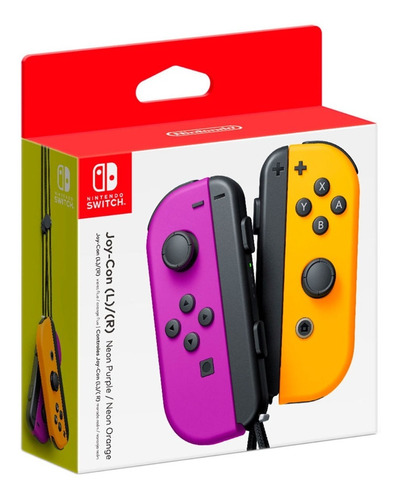 Joy-con (l)/(r) Morado-neón Y Naranja-neón Switch Nuevo