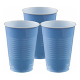 Vaso De Plástico Desechable 12oz Granmark - 20 Piezas Color Azul Pastel