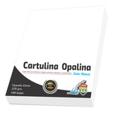 Papel Opalina Cartulina Blanca 100 Pz Carta 225gr Importada 