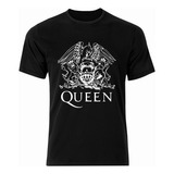 Polera Queen Band Rock Logo - Estampado Serigrafía