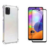 Kit Capa + Película 3d Anti Queda Para Galaxy A31