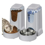 Dispensador Comida Y Agua Para Mascotaa Moderno Perro Y Gato