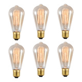 6pcs Focos Edison Vintage Led Bombillas Luces Para Hogar 