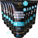 10 Shampoo Escurecedor Via Charm 3 Em 1 Escurece Atacado