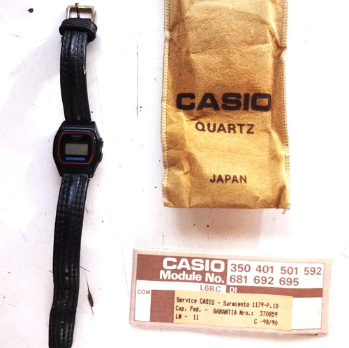 Reloj Casio Lithium Lw-11 Vintage Original Pantalla Digital