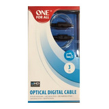 Cable Optico Digital Audio Fibra 3 Mts One For All 