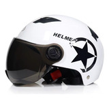 Casco De Coche De Motor Eléctrico Blanco Scooter Bicicleta C